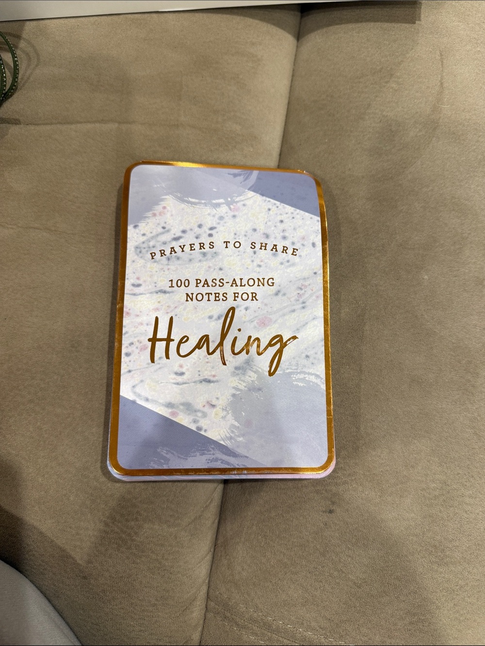 Healing Pass-Along Notes Tin - Lavender & Gold
